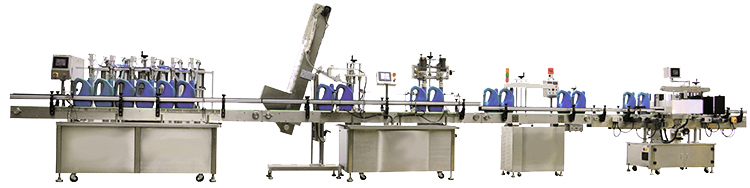 Automatic Inline Chuck Capping Machine with Elevator Type Waterfall Cap Sorter