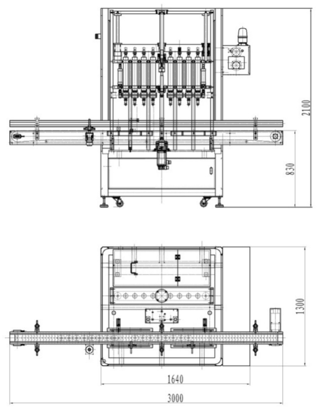 8 Heads Linear Type Piston Filling Machine Series