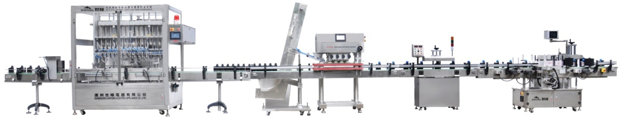Automatic Inline Spindle Capping Machine with Elevator Type Waterfall Cap Sorter
