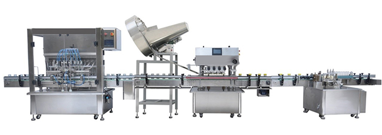 Bottle Filling Capping and Labeling Line