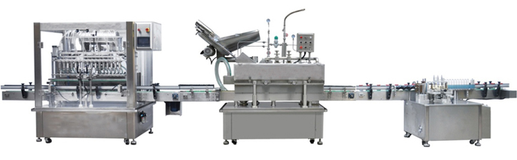 Bottle Filling Capping and Labeling Line