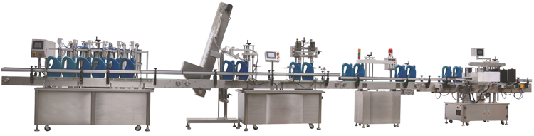 Bottle Filling Capping and Labeling Line