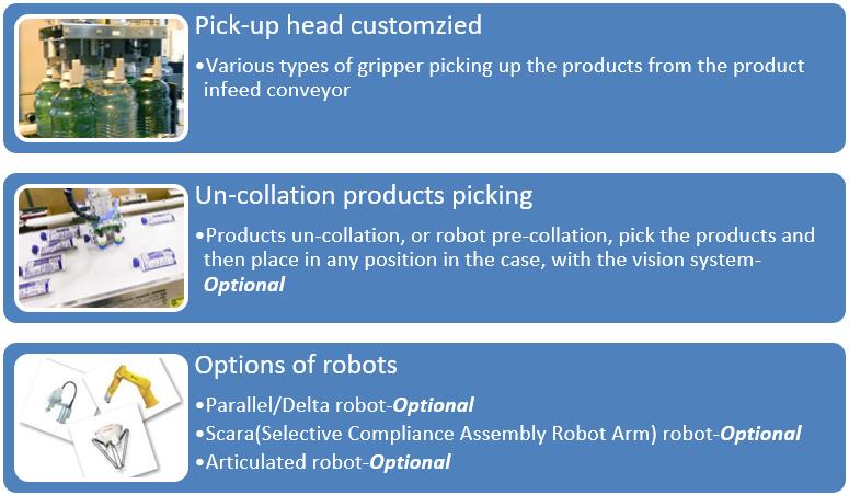 Top Load Case Packer-Robot Pick and Place
