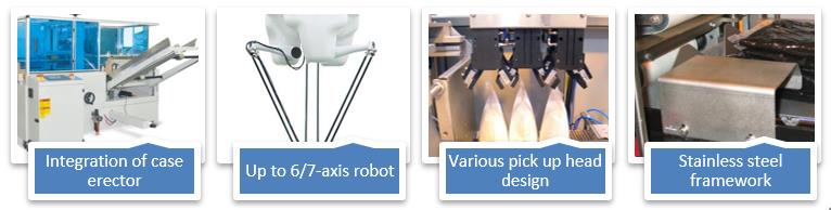 Top Load Case Packer-Robot Pick and Place