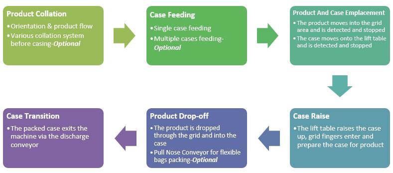 Top Load Case Packer-Drop off