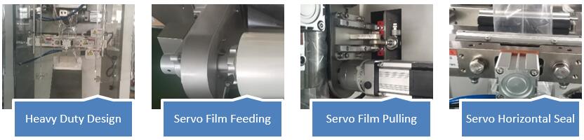 3 Servo High Speed Vertical Form Fill Seal Machine