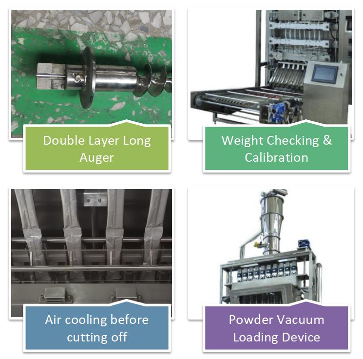 Automatic Multi-Lane Powder Stick Form Fill Seal Machine