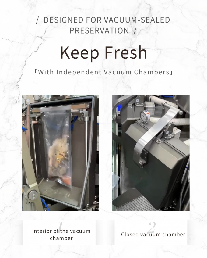 Rotary Type Mechanical Driven Premade Pouch Packaging&nbsp;&nbsp;Vacuuming Machine