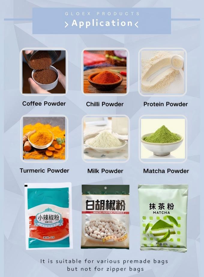 Horizontal 3-Stations Powder Premade Pouch Packging Machine