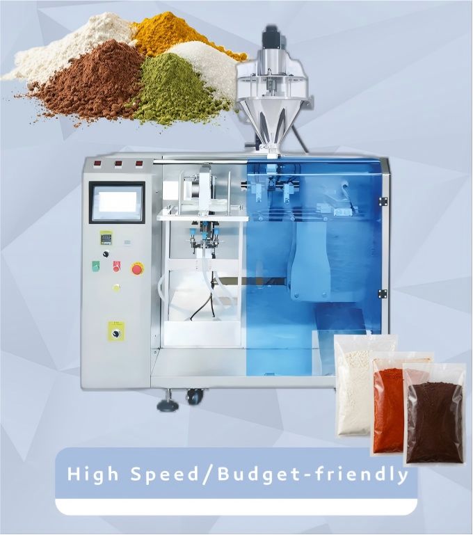 Horizontal 3-Stations Powder Premade Pouch Packging Machine