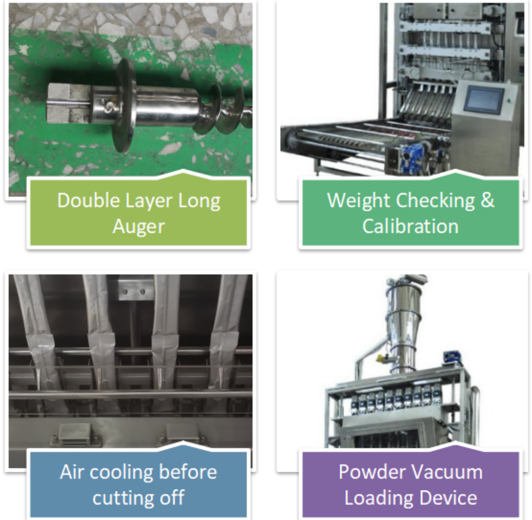Automatic Multi-Lane Powder Stick Form Fill Seal Machine