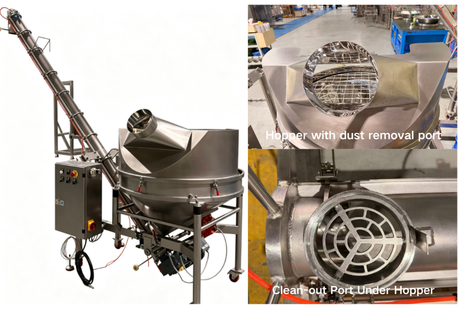 Screw Feeder with Rounder Hopper Screw Feeder with Rounder Hopper