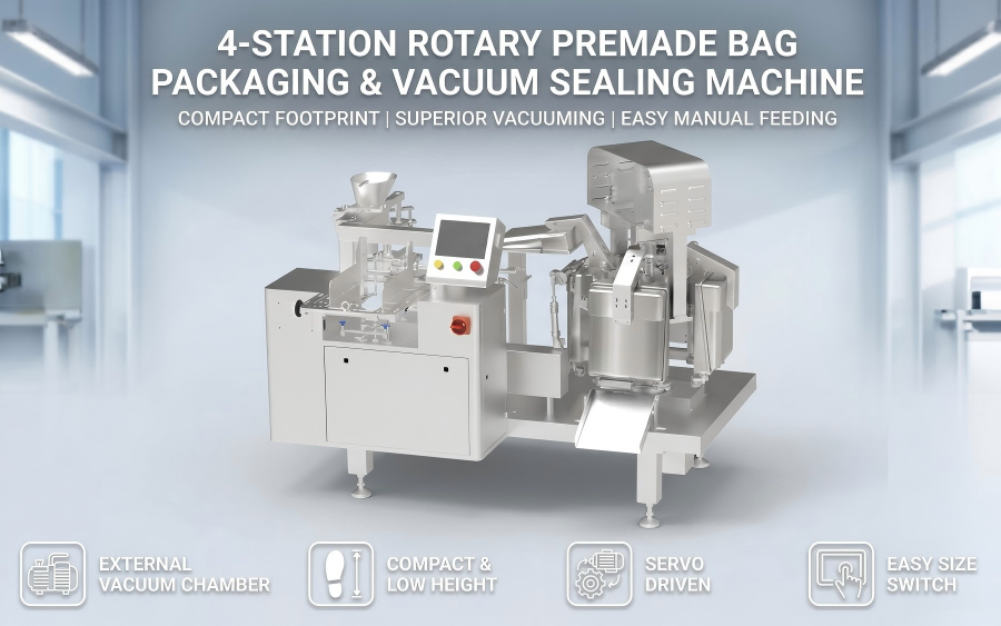 Rotary Type Servo Driven Premade Pouch Packaging Machine Rotary Type Servo Driven Premade Pouch Packaging Machine