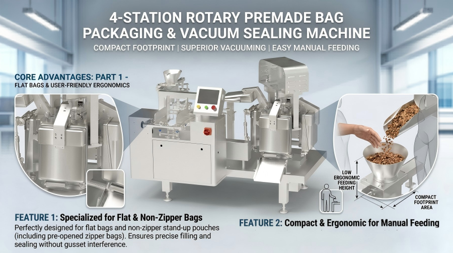 Rotary Type Servo Driven Premade Pouch Packaging Machine Rotary Type Servo Driven Premade Pouch Packaging Machine