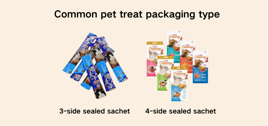 Pet treats sachet packaging solution Pet treats sachet packaging solution