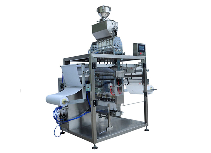 Dual Roll Intermittent Multi Lane 4 Side Sealed Granule Sachet Form Fill Seal Machine Series