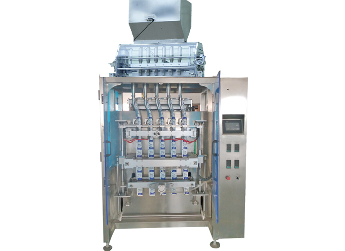 Intermittent Multi-Lane Granulate 3 Side Sealed Sachet Form Fill Seal Machine