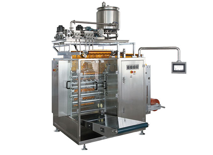 Continuous Motion Multi-Lane 4-Side Sealed Liquid Sachet Form Fill Seal Machine