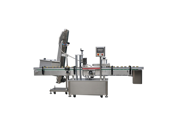 Automatic Inline Snap Capping Machine with Elevator Type Waterfall Cap Sorter