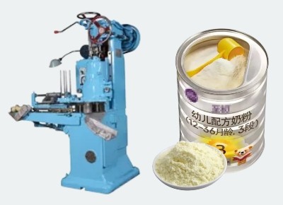 CSC665 Milk Powder Vacuum Nitrogen Flush Seamer 401# 502# Tinplate Can Seaming Machine