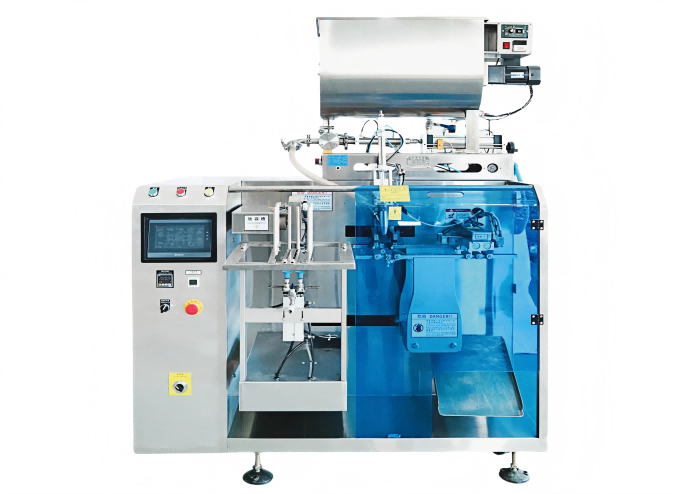 Horizontal 3-Stations Liquid Premade Pouch Packging Machine