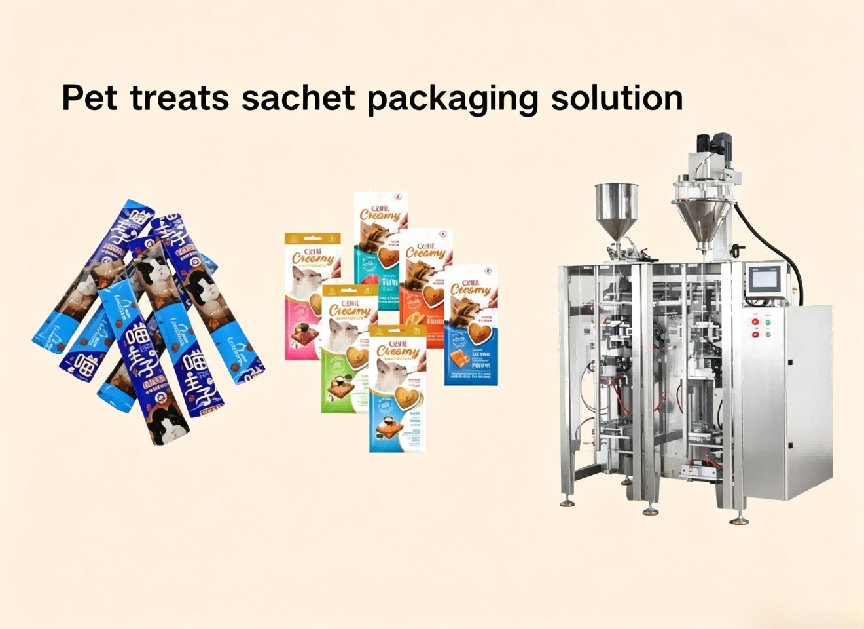 Pet treats sachet packaging solution