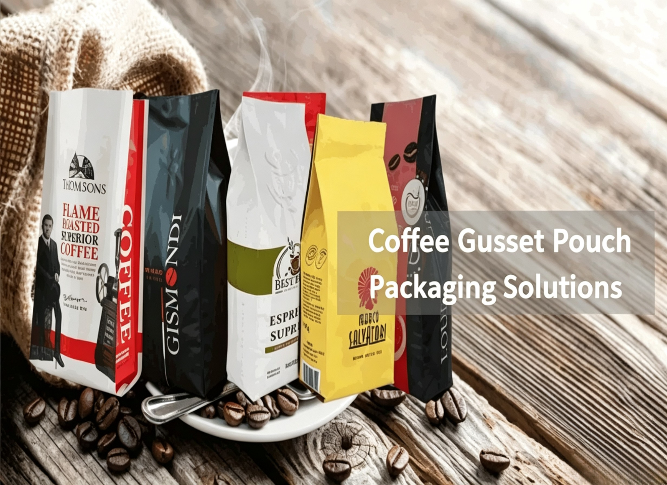 Coffee Gusset Pouch Packaging Solutions
