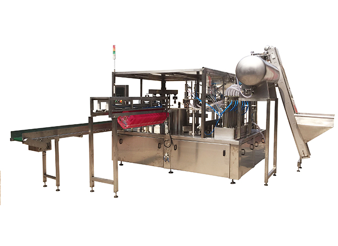 Rotary Premade Spouted Pouch Fill Cap Machine